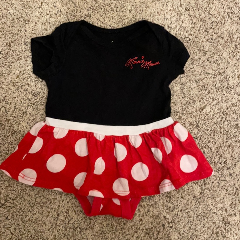Minnie Mouse Onesie w attached skirt